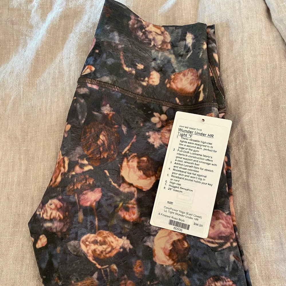 Lululemon Wunderunder Tight *F Leggings- size 6.